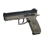 Airsoftpistol, GBB, MS, CZ P-09 incl. case,DT,FDE