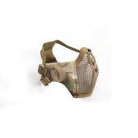 Mesh mask, cheek pad, metal, lower half, Multicam