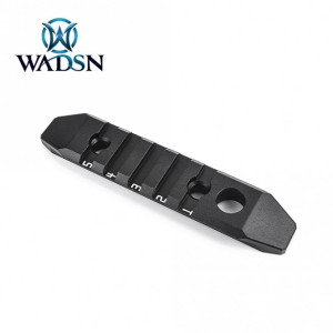 5-Slot Aluminum Rail for M-LOK & Keymod Black (WADSN)