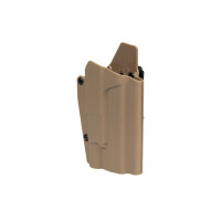 Tactical holster for G17 Airosft replicas with flashlight - Dark Earth