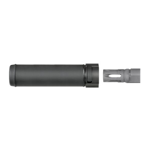 SCM 556 AIrsoft QD silencer replica Black (15cm)