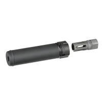 SCM 556 AIrsoft QD silencer replica Black (15cm)