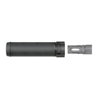 SCM 556 AIrsoft QD silencer replica Black (15cm)