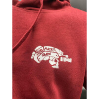 Airsofter Hoodie Red "Zero Fucks Given" M "Range Day Edition"