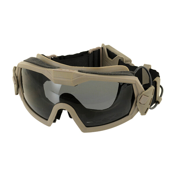 Protective goggle mod.2 with Built-In Anti-Fog Fan - Dark Earth