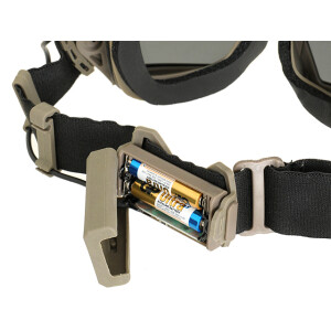 Protective goggle mod.2 with Built-In Anti-Fog Fan - Dark Earth