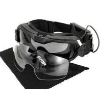 Protective Goggle mod.2 with Built-In Anti-Fog Fan - Black