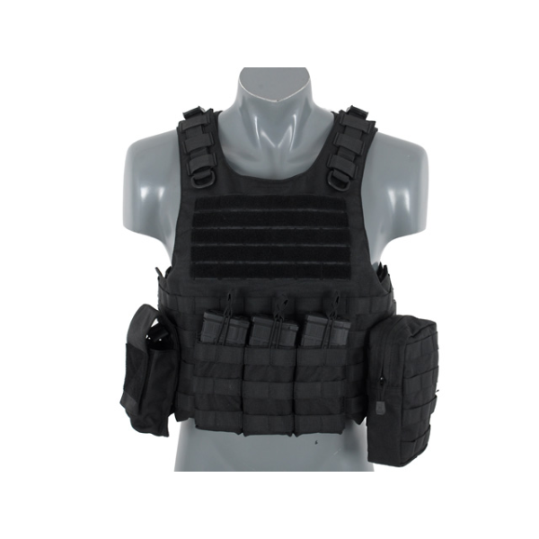 Lightweight AAV FSBE Assault Vest System V2 - Black [8FIELDS]