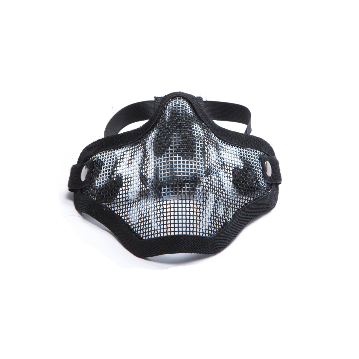 Metal mesh mask w. skull print