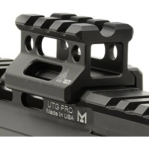 Universal Super Slim Riser Mount 3 Slot 0.75 Black (Leapers UTG)