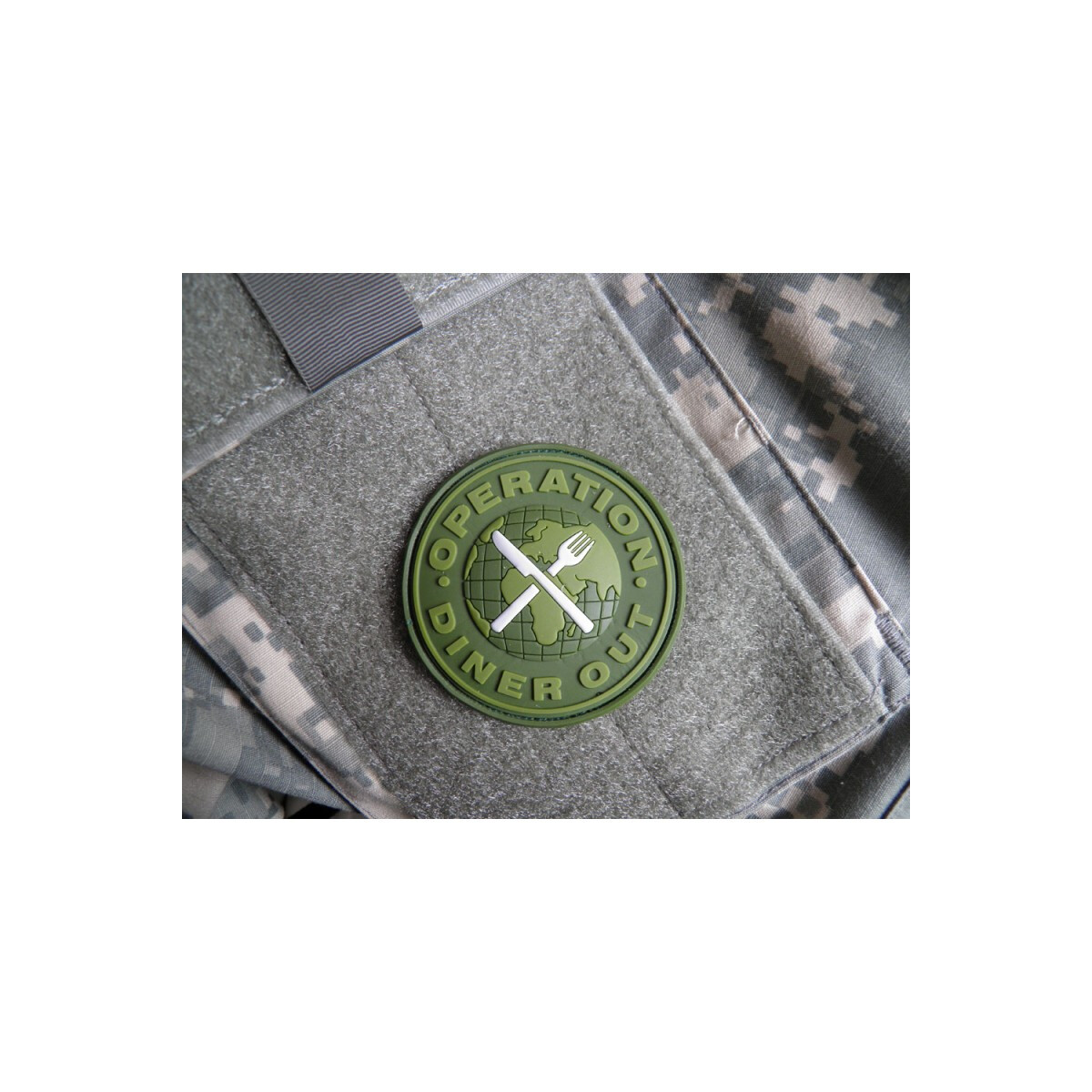 OPERATION DINER OUT OLIVE RUBBER PATCH
