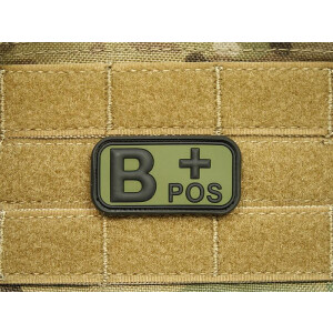 Bloodtype Rubber Patch B Pos Forest