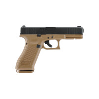 AS Glock 17 Gen5 French Edition 6mm, Gas, 1 Joule, Schwarz- Coyote