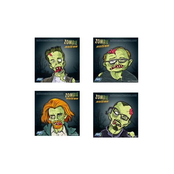 Shooting targets, Zombie, 14cm, 100 pcs. (ASG)