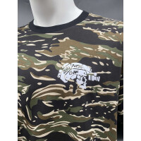 Airsofter Shirt Tiger Stripe "Zero Fucks Given" M " Jungle Edition"