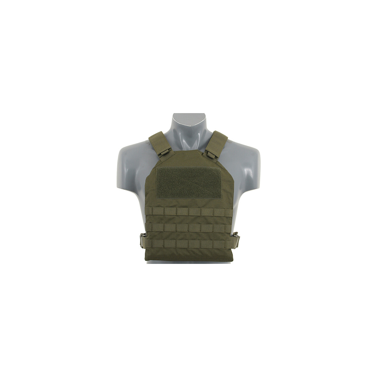 Simple Plate Carrier with Dummy Soft Armor Inserts - Olive