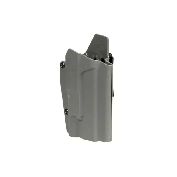 Tactical holster for G17 Airosft replicas with flashlight - Foliage Green