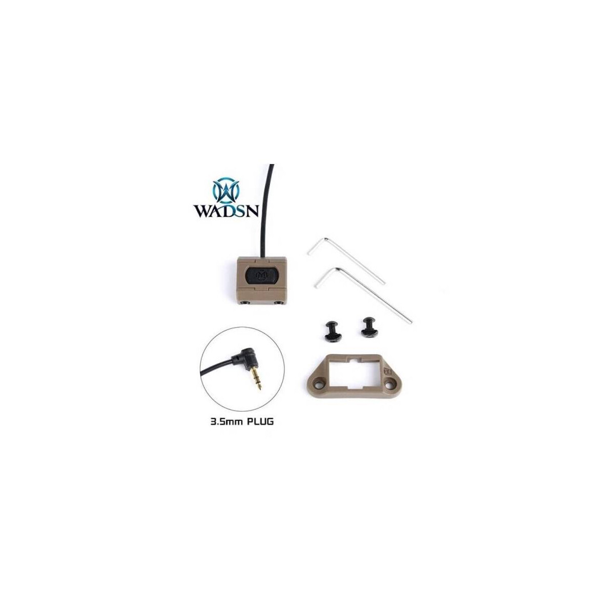 ML Button Lite 3.5mm Dark Earth