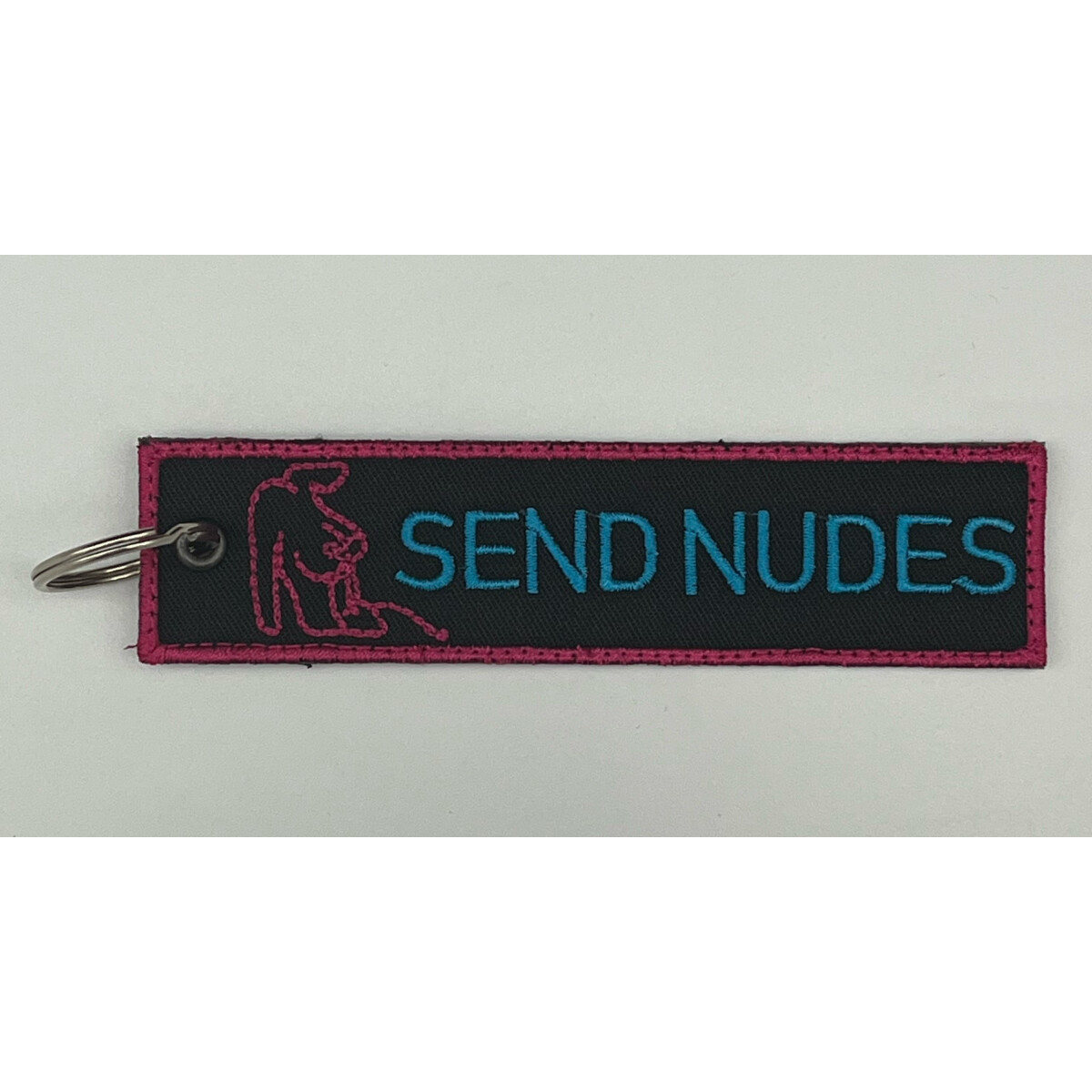Send Nudes Schlüsselanhänger Pink-Schwarz