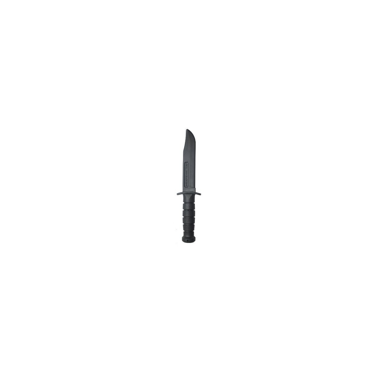 Rubberized Training Knife Black