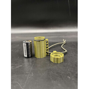 CRIZ3 - Modular Battery Case V3 Olive (für CR123)