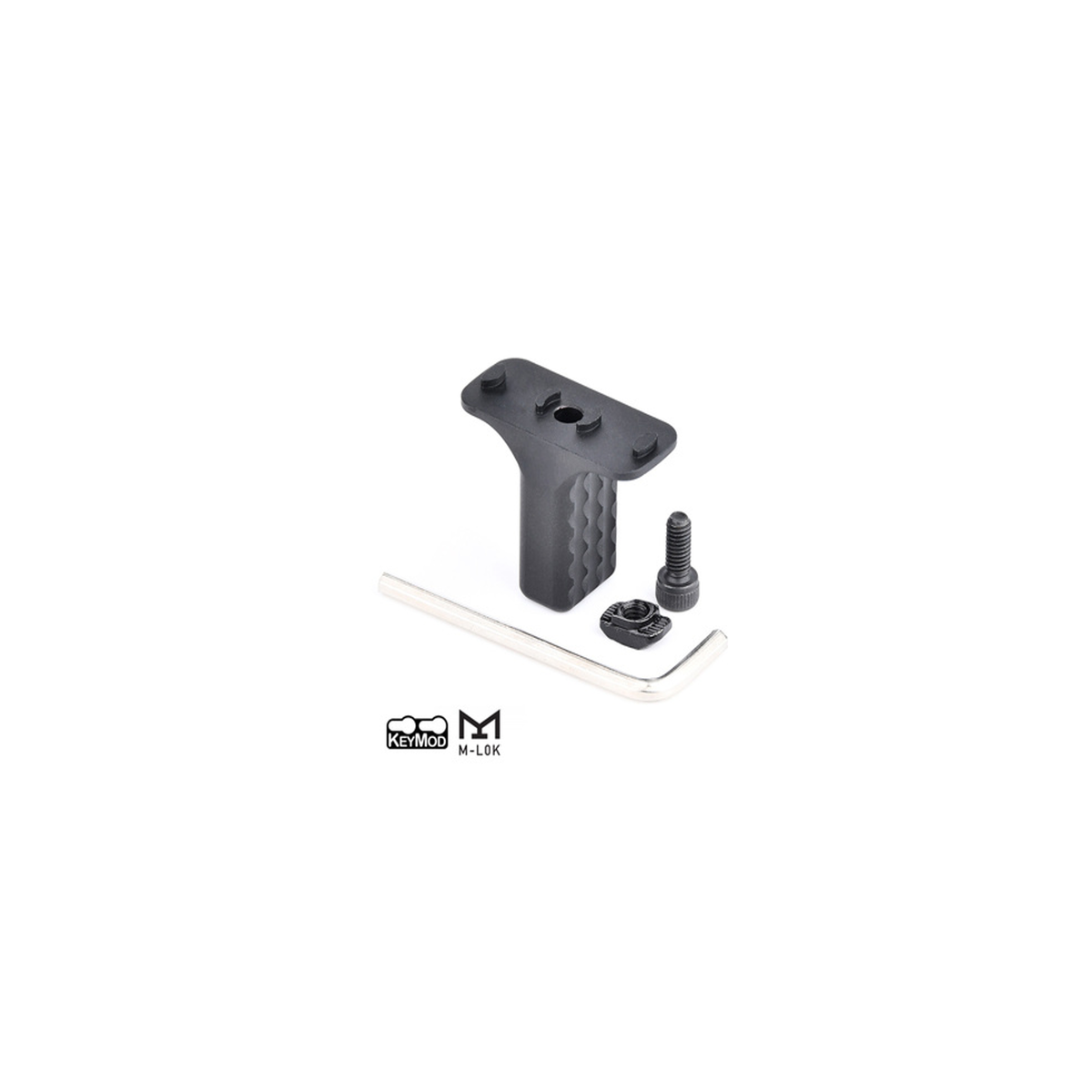 Metal Barricade Hand Stop Kit for KeyMod & M-LOK black