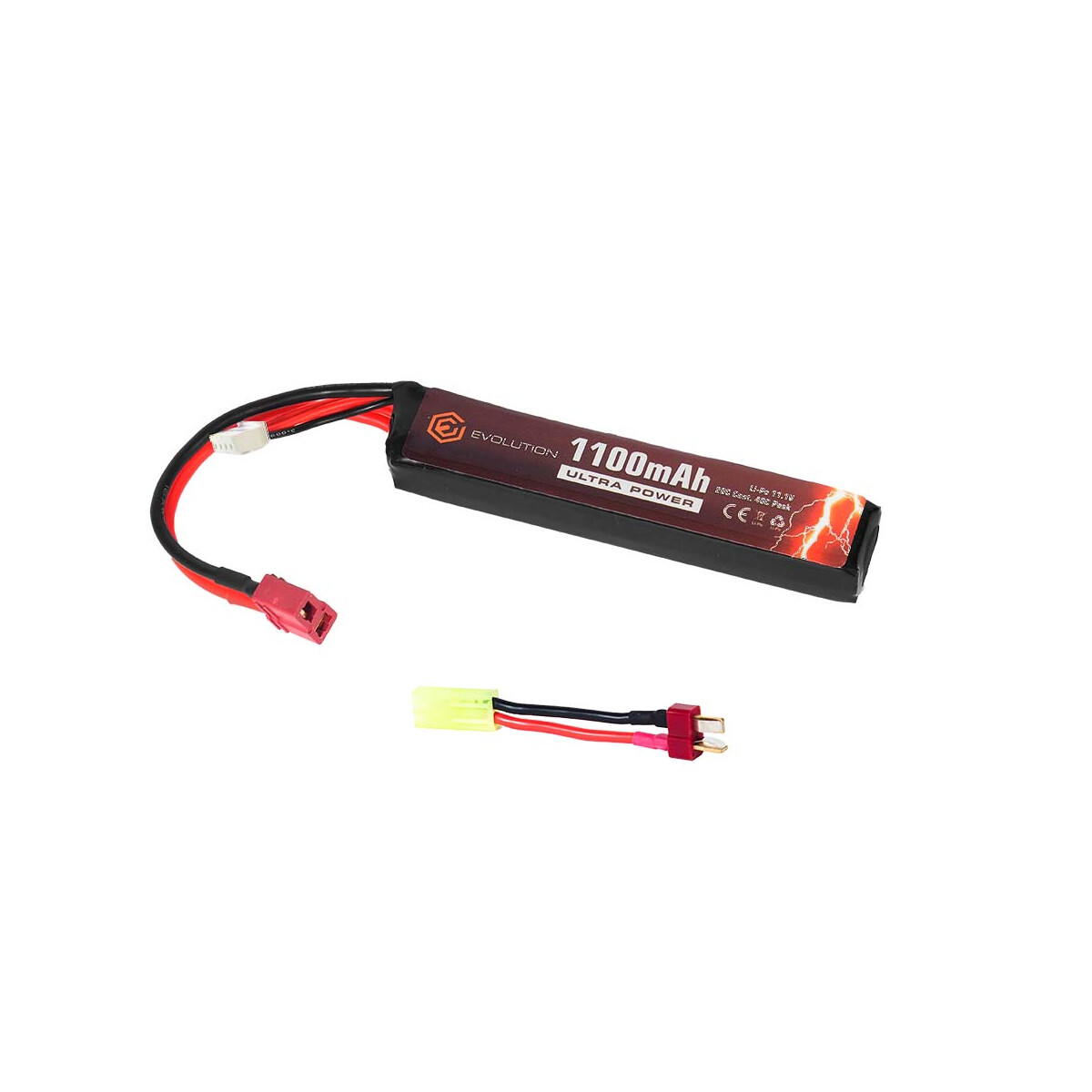 Evolution Li-Po Ultra Power 11.1V 1100mAh 20C - 40C Peak wit