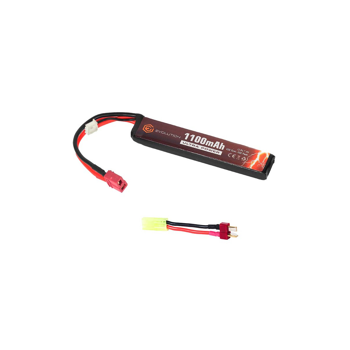 Evolution Li-Po Ultra Power 7.4V 1100mAh 20C - 40C Peak...