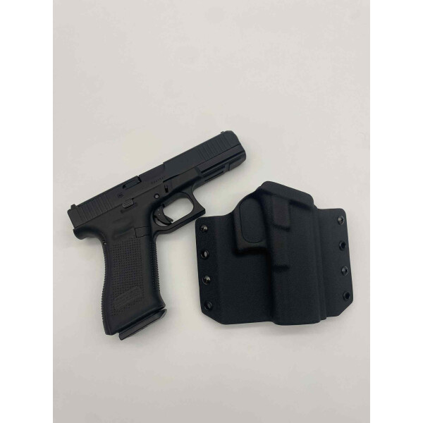 AS Glock 17 Gen5 MOS Co2, Open Top Kydex Holster-Set
