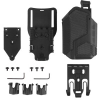 Universal Wosport-Holster für Pistolen mit Taschenlampe X300A Schwarz