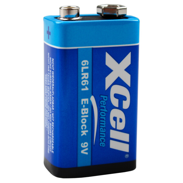 XCell Performance Alkaline 6LR61 9V-Block Batterie 1er Blister