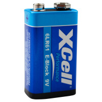 XCell Performance Alkaline 6LR61 9V-Block Batterie 1er Blister