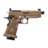 Army Armament Staccato C2 2011 SOC Gas Blow Back Pistol Stippling Grip - Dark Earth