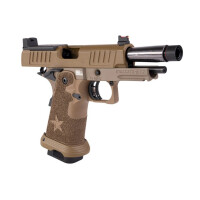 Army Armament Staccato C2 2011 SOC Gas Blow Back Pistol Stippling Grip - Dark Earth