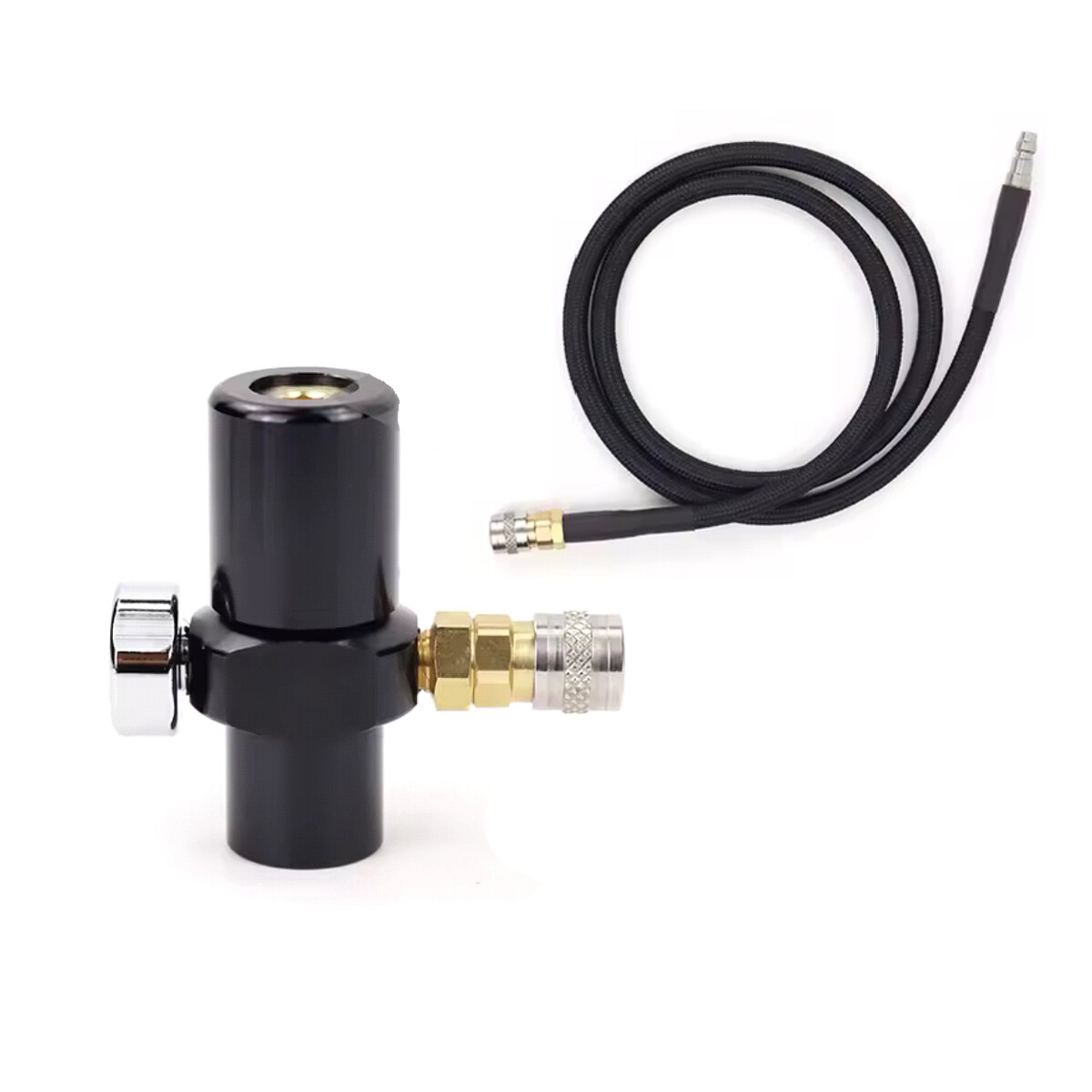 Airsoft Medium Niederdruck Regulator und Schlauch Set (Bozo 